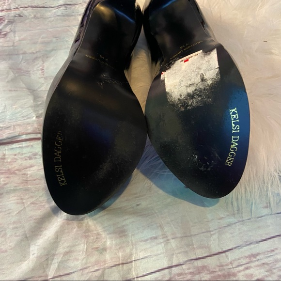 Kelsi Dagger black platform pumps sz7.5 - Picture 7 of 9